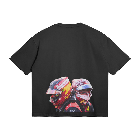 Leclerc & Sainz Ferrari Team Tee - Scuderia Ferrari F1 Streetwear T-Shirt | Rogue Racers